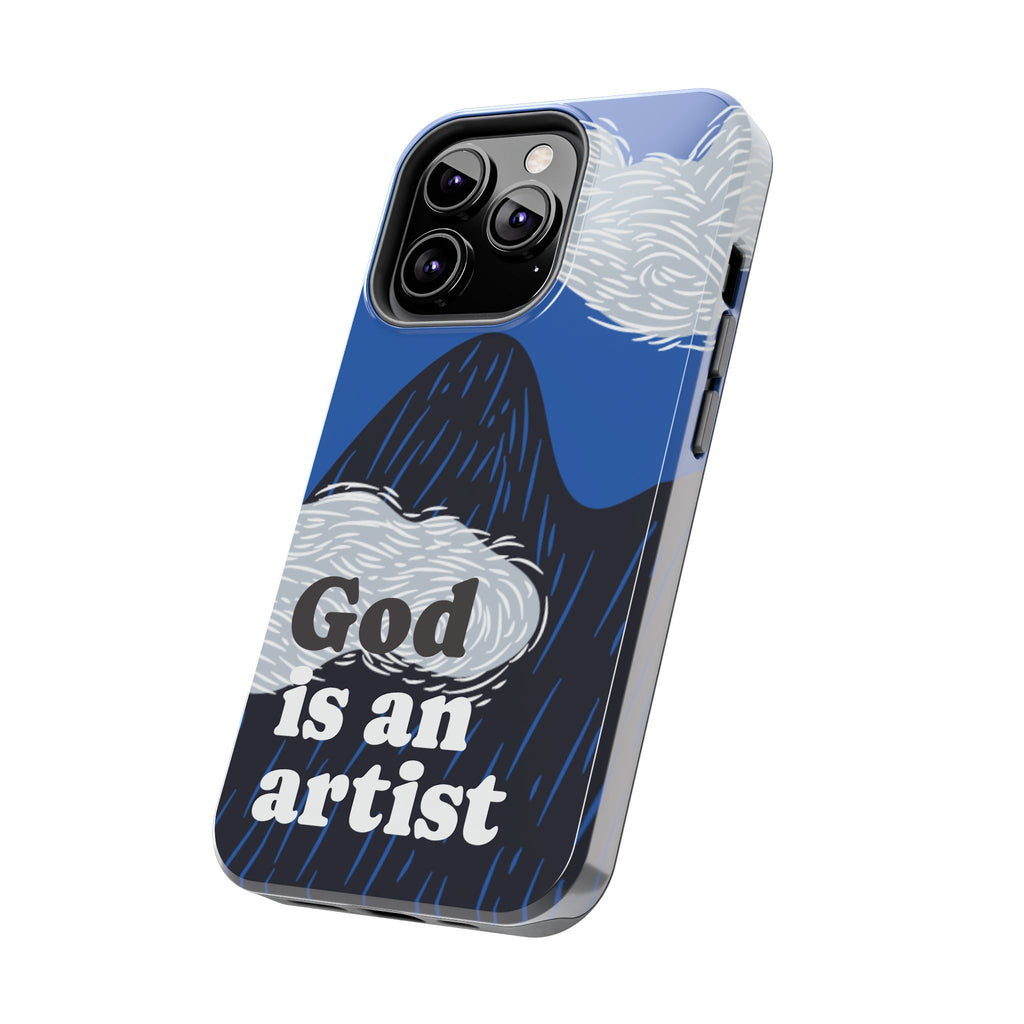 Phone Case — "God Is an Artist" Blue Mountain Protective Case
