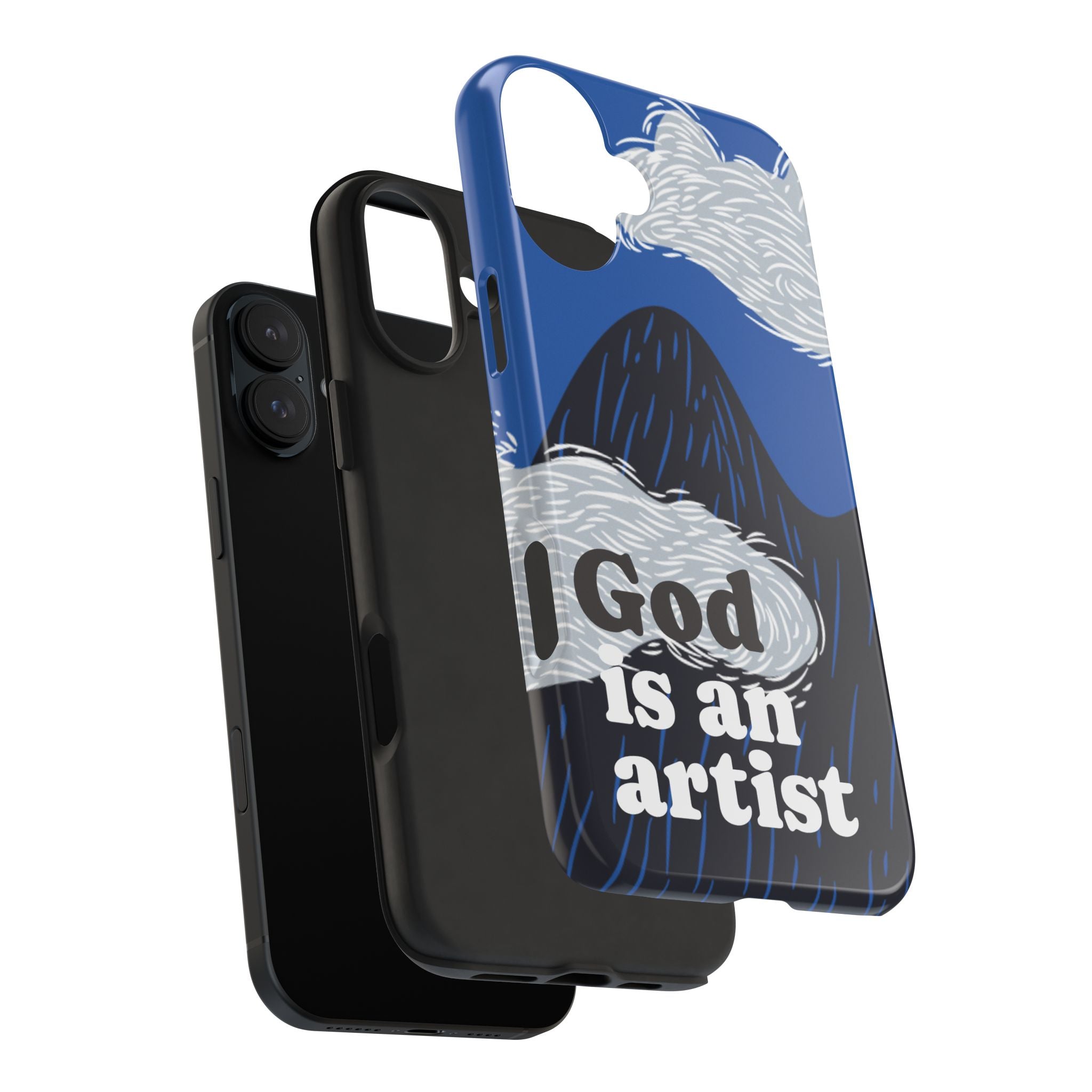 Phone Case — "God Is an Artist" Blue Mountain Protective Case