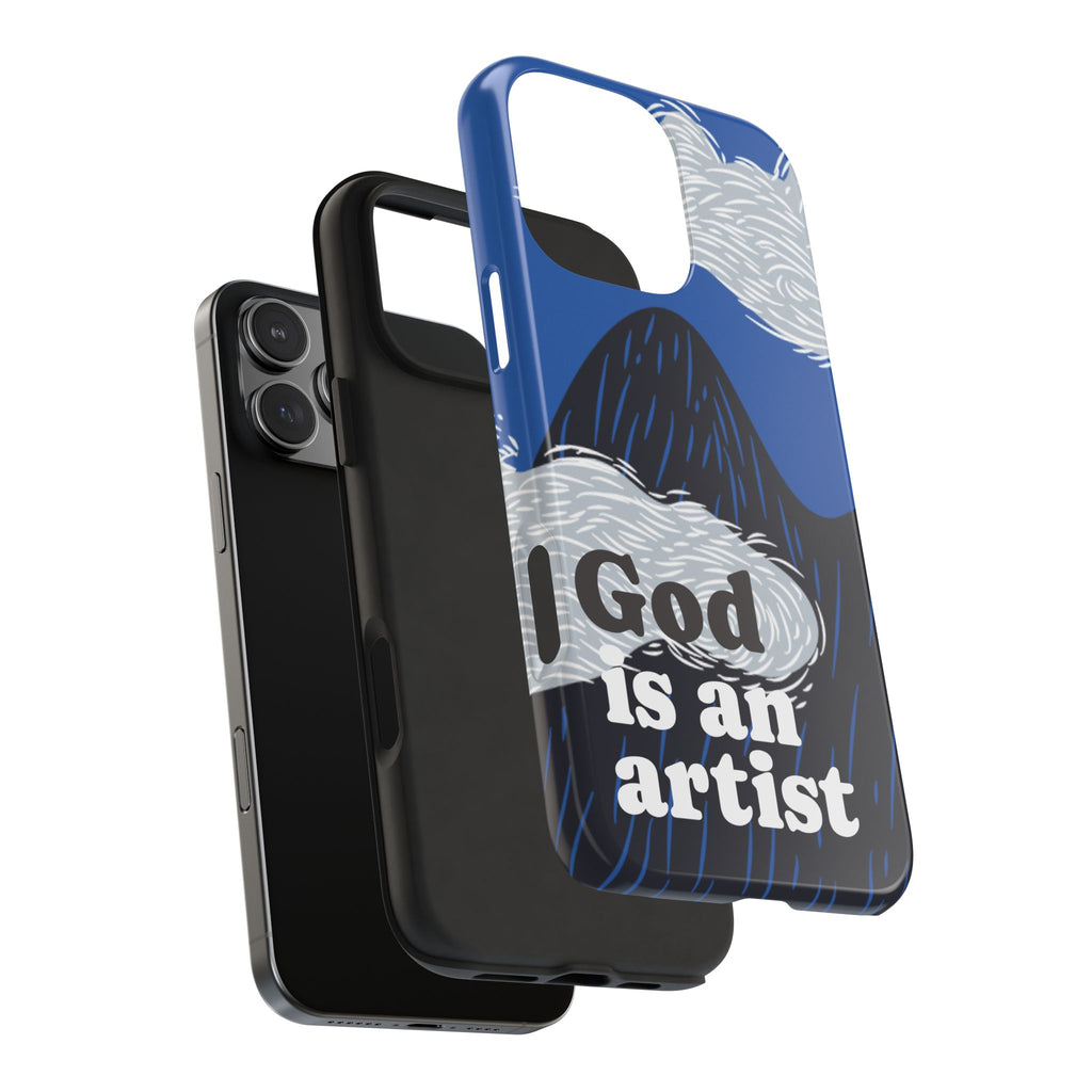 Phone Case — "God Is an Artist" Blue Mountain Protective Case
