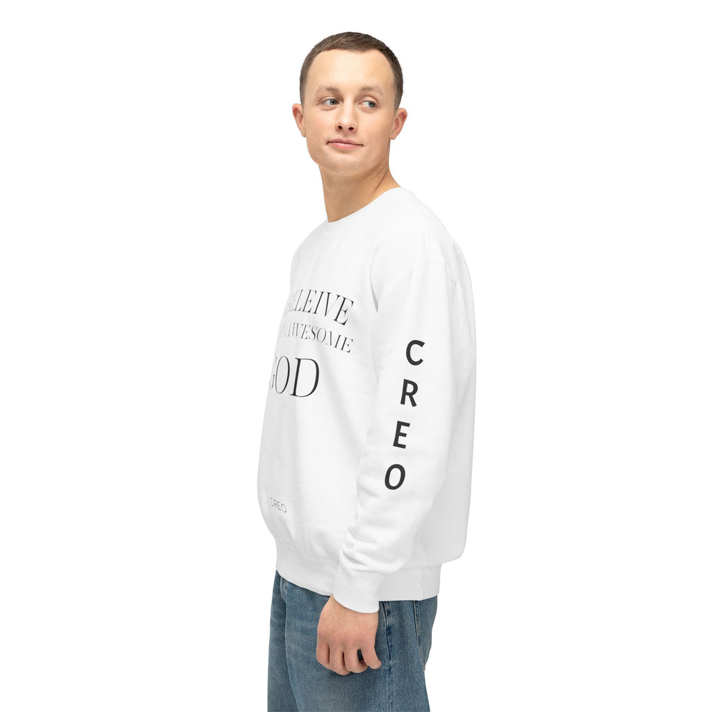 I Believe in an Awesome God / Minimal Faith Crewneck Sweatshirt