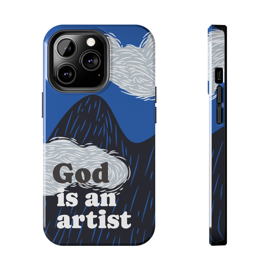 Phone Case — "God Is an Artist" Blue Mountain Protective Case