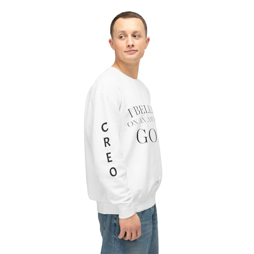 I Believe in an Awesome God / Minimal Faith Crewneck Sweatshirt