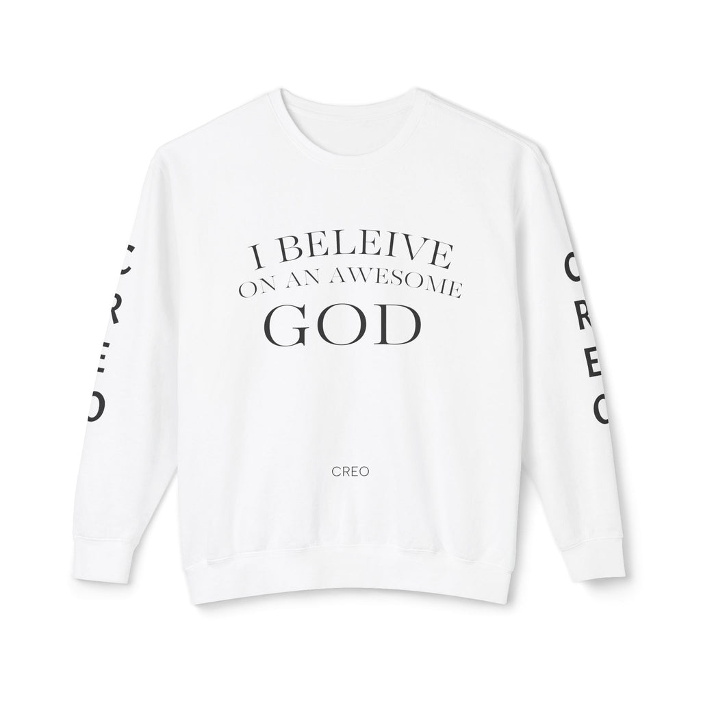 I Believe in an Awesome God / Minimal Faith Crewneck Sweatshirt