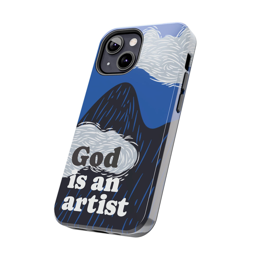 Phone Case — "God Is an Artist" Blue Mountain Protective Case