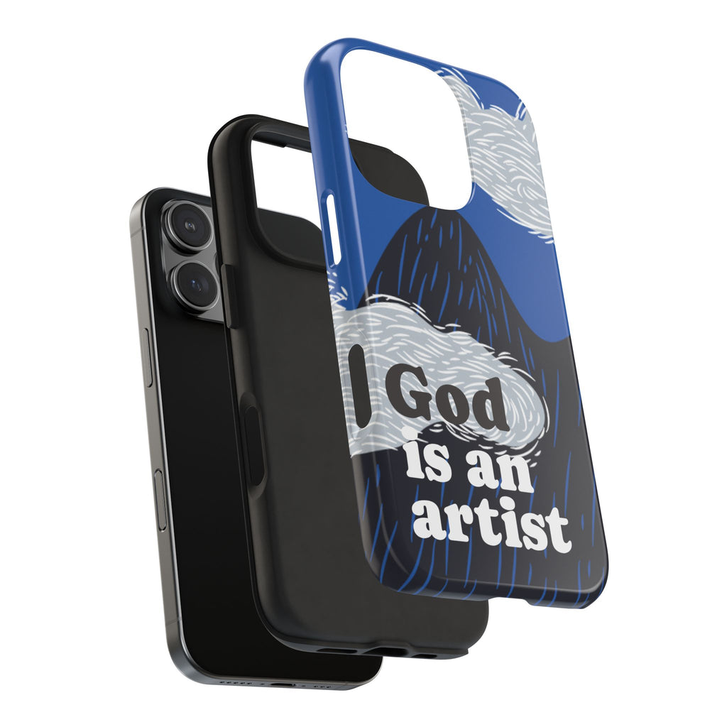 Phone Case — "God Is an Artist" Blue Mountain Protective Case